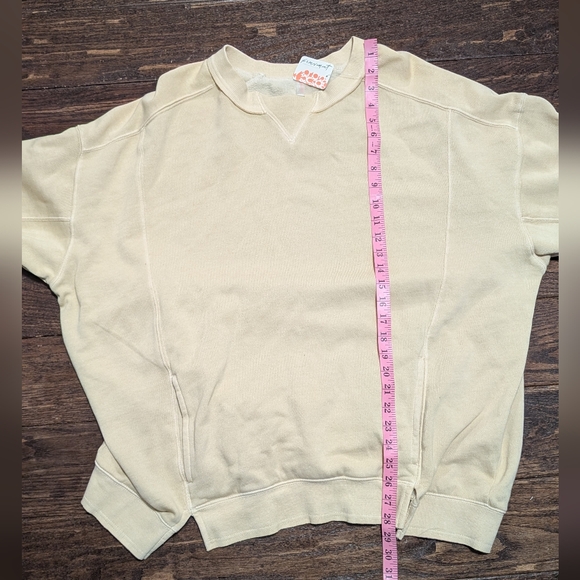 NWT FP Movement Sweatshirt Oversized Pale Yellow - Picture 9 of 10